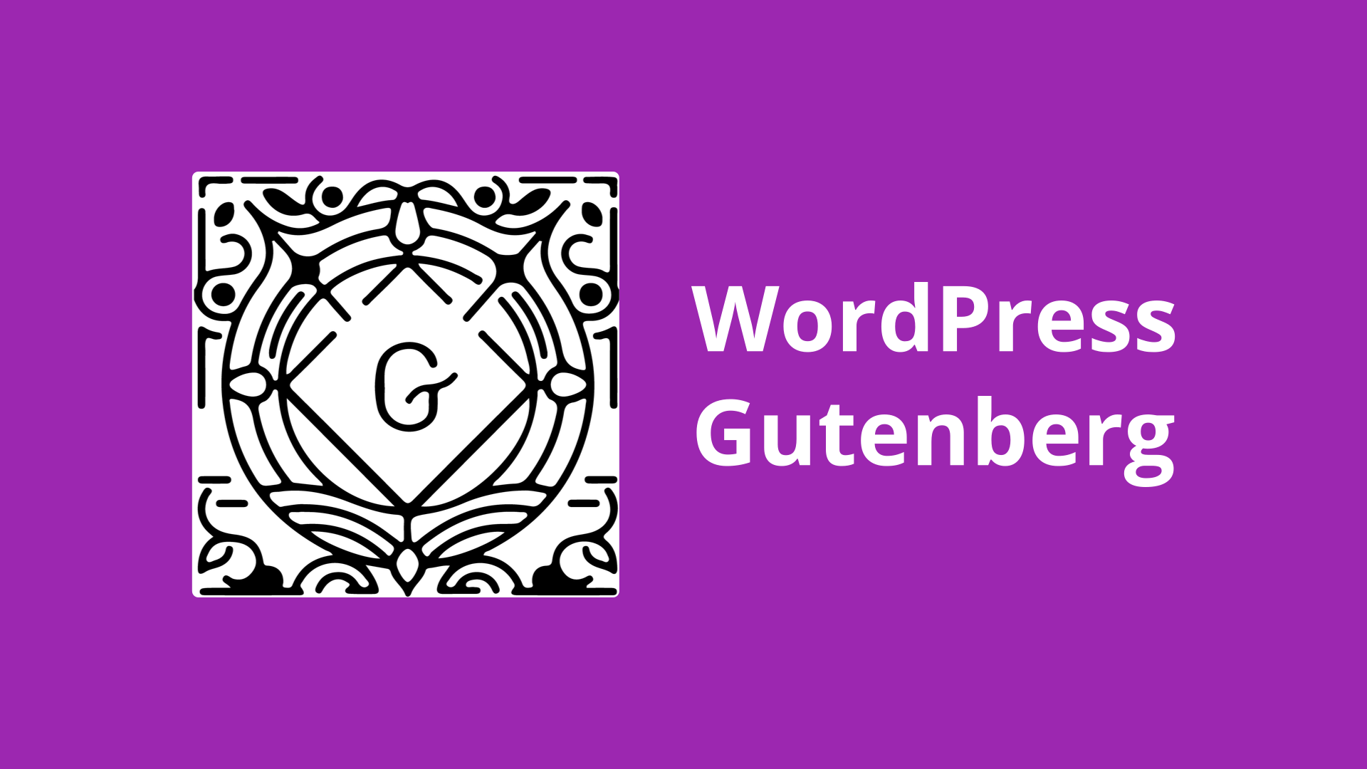 Wordpress Gutenberg Editor